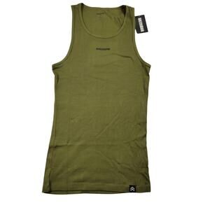 RawGear Ribbed Tank Top Olive Green Men’s XL New With Tags 100% Cotton (700)